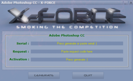 Ключ для Adobe Photoshop CC 14