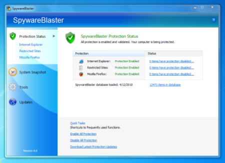 SpywareBlaster 5.2